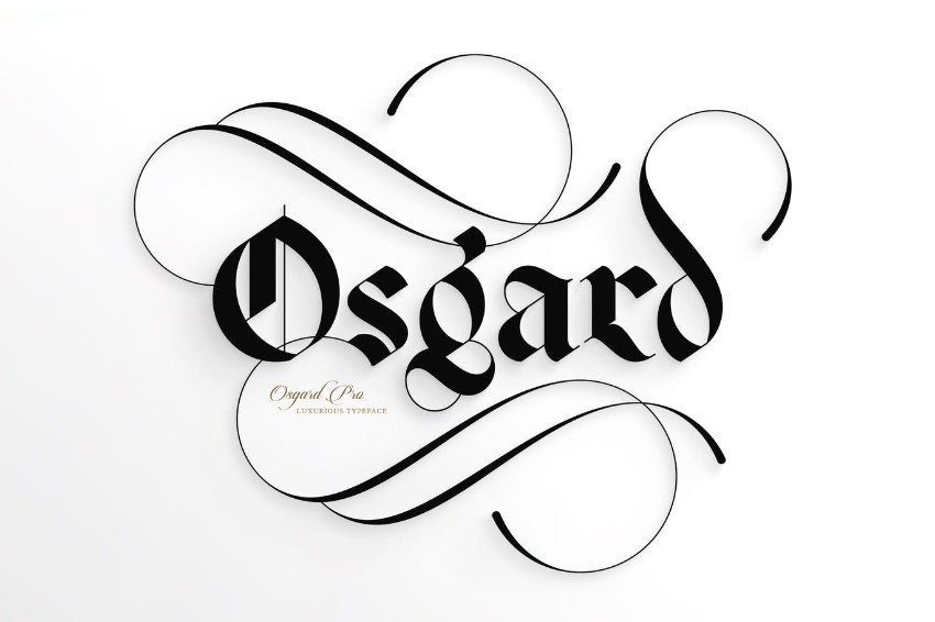 osgard pro old english gothic font